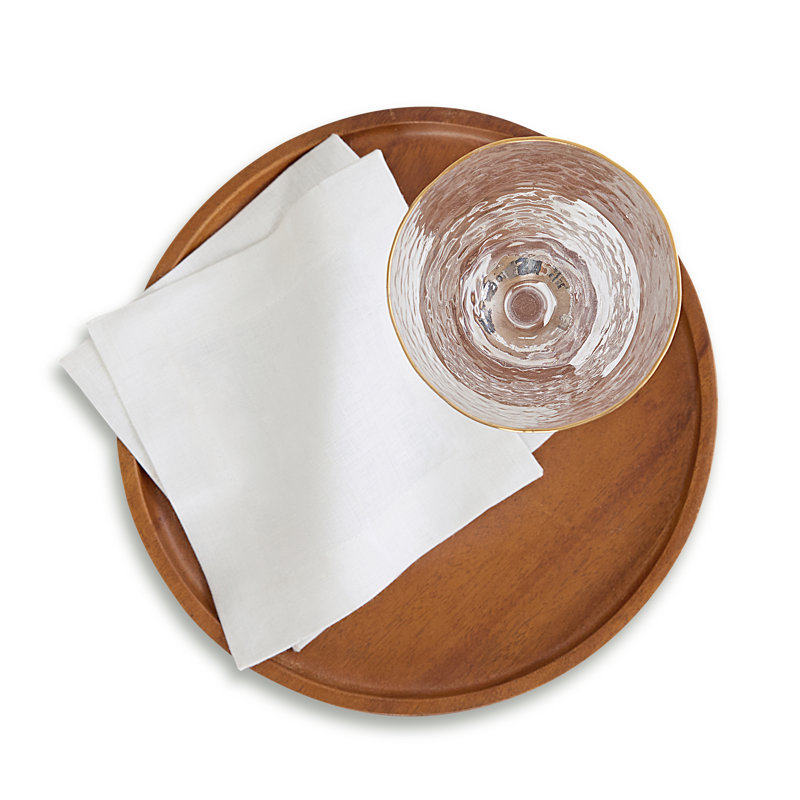 Sonoma - 100% Pure Linen Cocktail Napkins, White