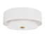Plafonnier encastré 2 lumières Hunter Brookside-114532187-114532188