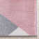 Markovich Blush Pink Modern Geometric Stripes 3D Textured Rug