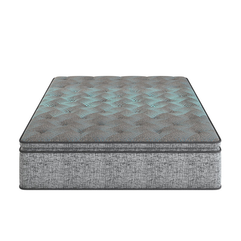 Matelas simple avec profondeur de 12 pouces, mousse confortable et ressorts individuels à hauteur européenne, rembourrage en acier, sensation