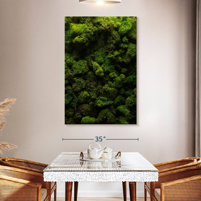 " Thick Moss " Print, 51" H x 34" W x 1.25" D