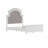 Blake Solid Wood Full Bed with Upholstered Headboard - Modern Wingback Design in Velvet