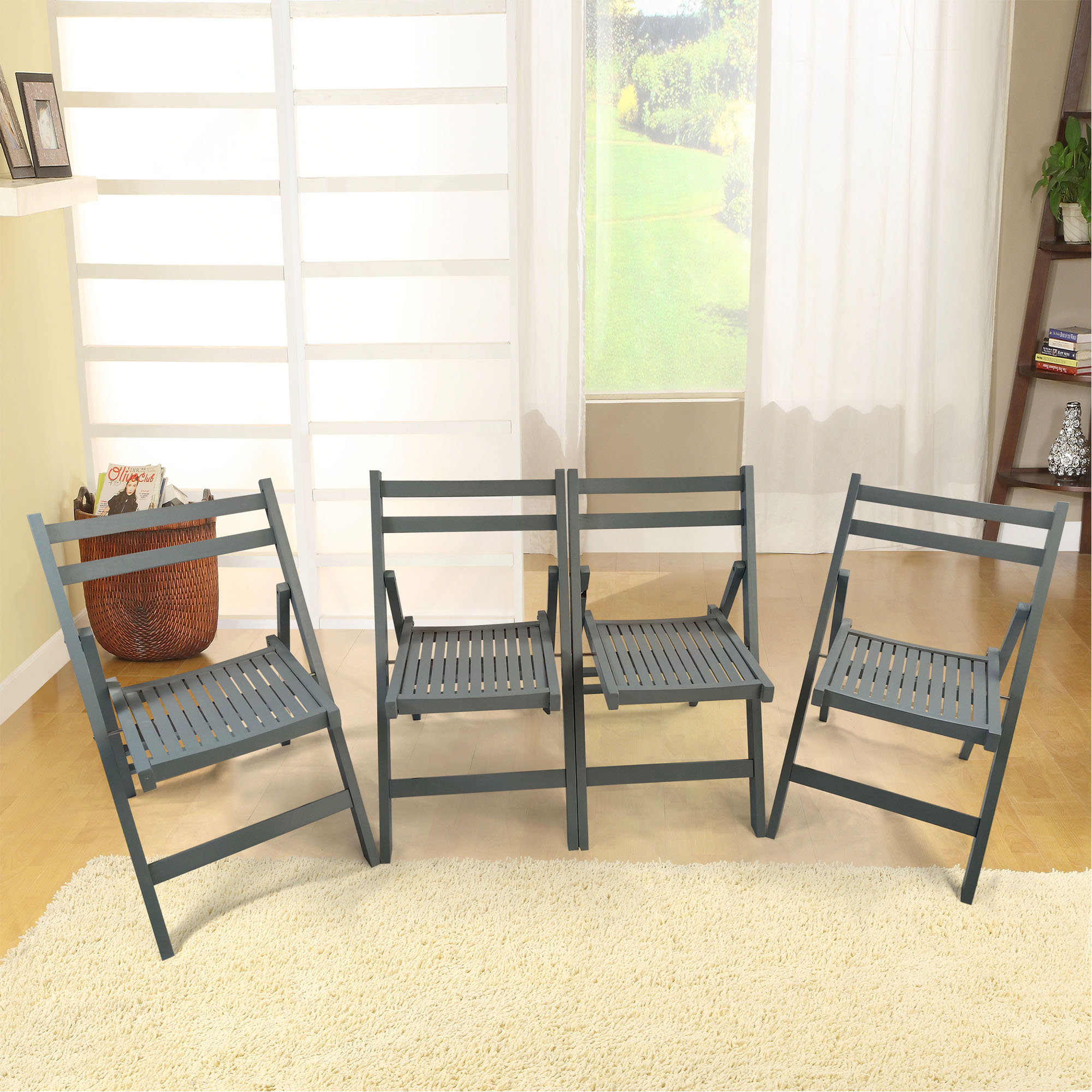 Toronto Folding Rocking Chair Latitude Run® Balcony Porch Adult Rocking Chair - Wayfair Canada