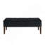 Banc capitonné avec rangement et garniture cloutée-1313429789