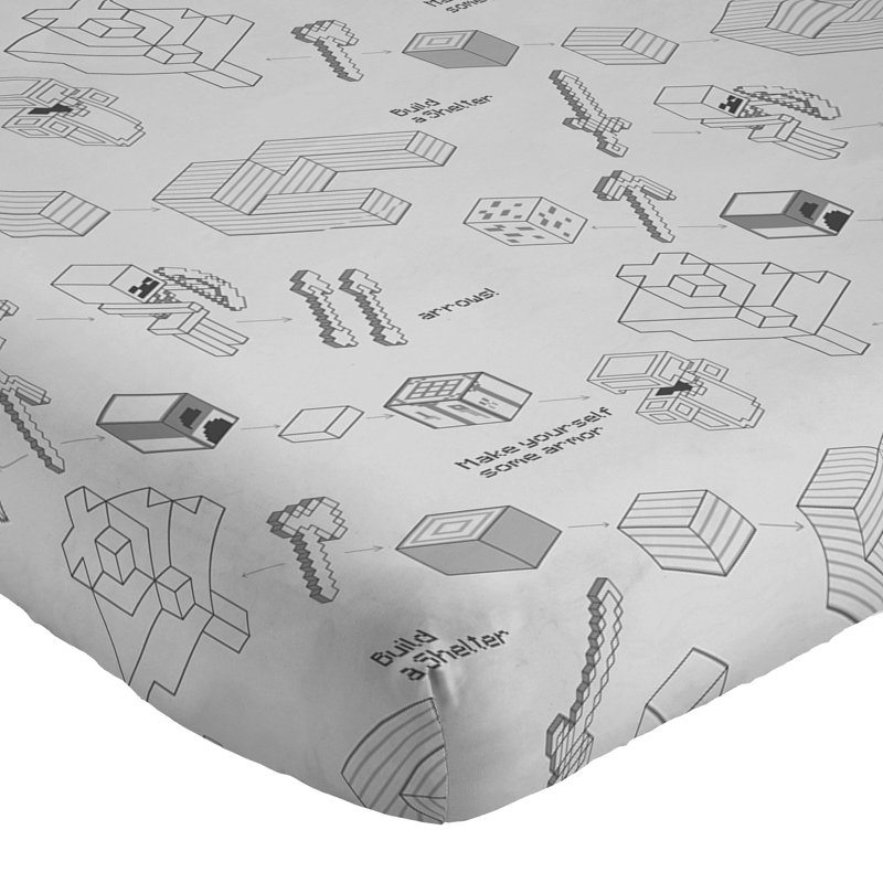 Ensemble de draps en microfibre Minecraft, Double