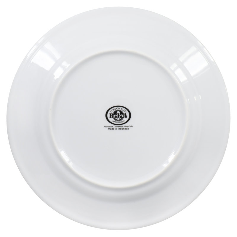 Hand-Painted White Porcelain Square Luncheon Plates Set