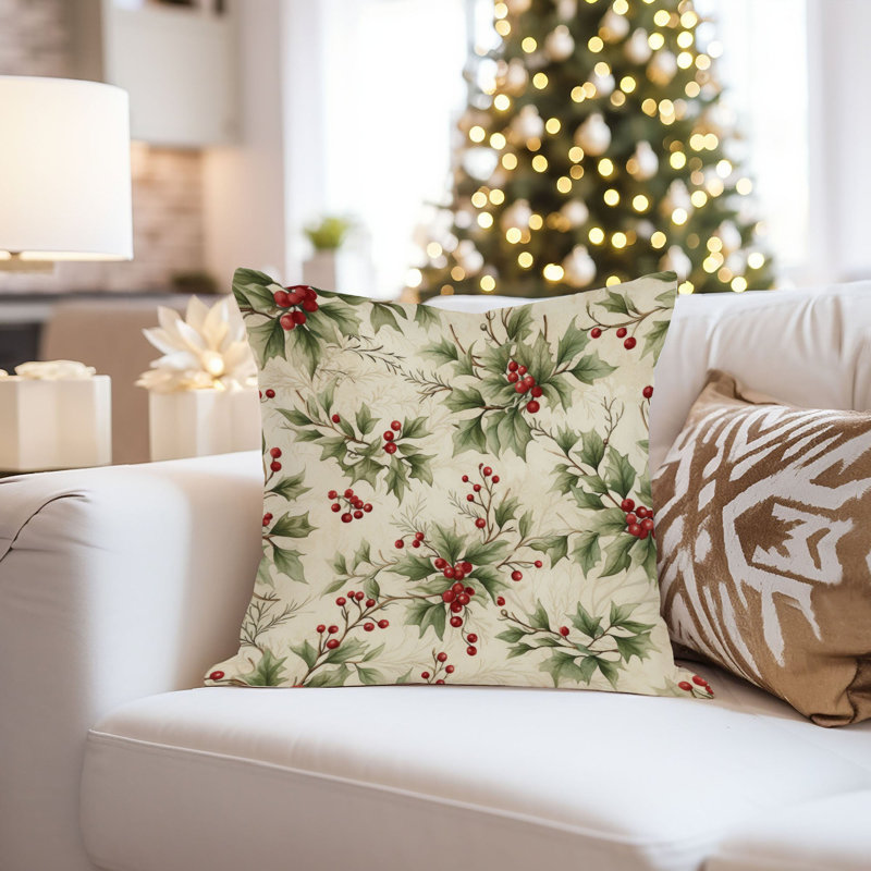 Botanical Christmas Flowers Botanicals Classical, 16" x 16"