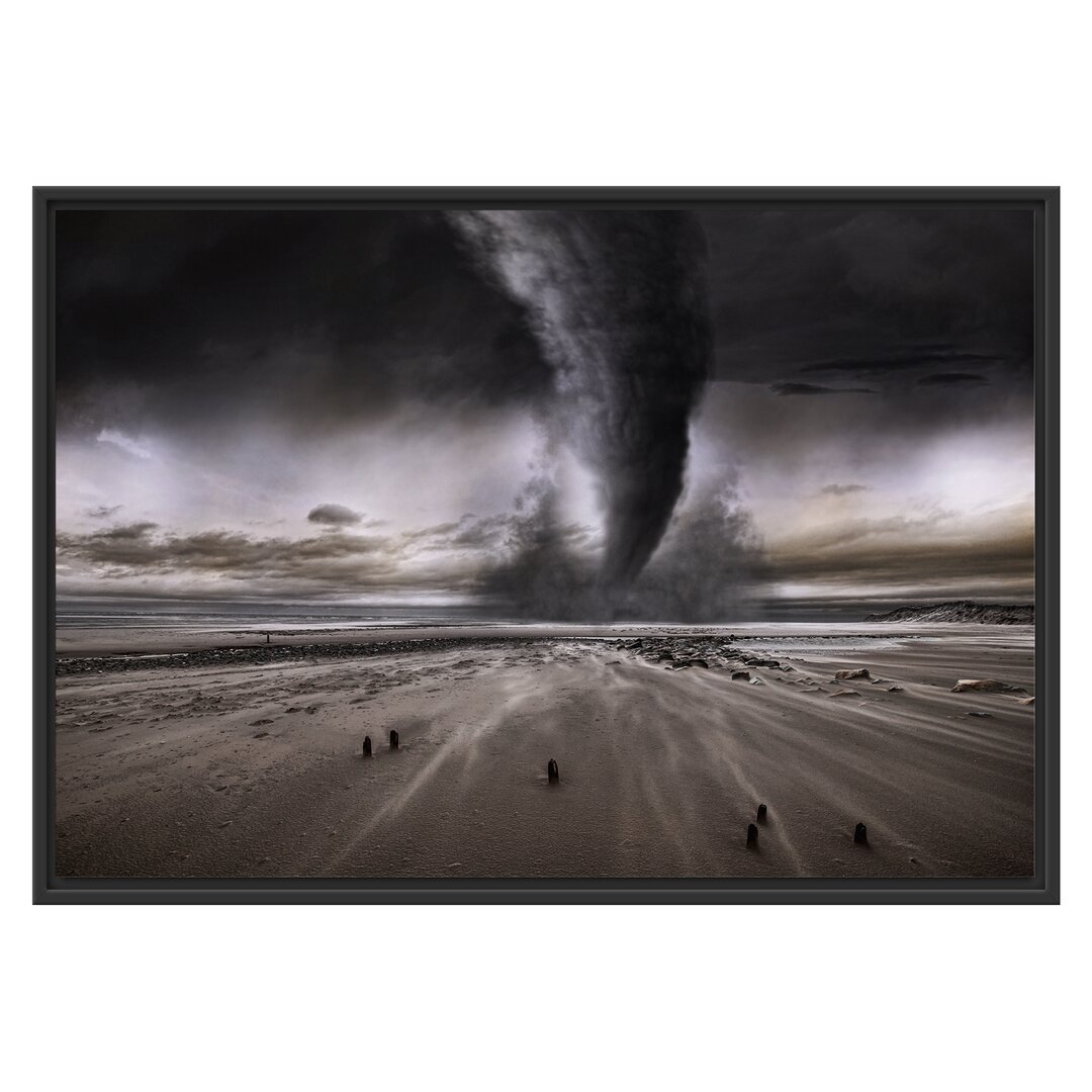 Gerahmtes Wandbild Dramatischer Tornado