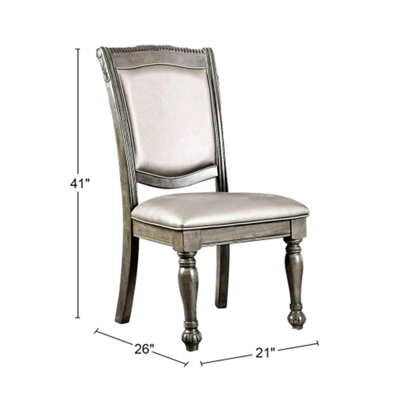 Chaises d'appoint rembourrées en similicuir