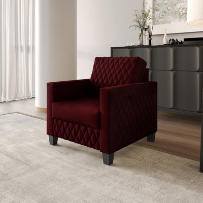 Velvet Upholstered Chair