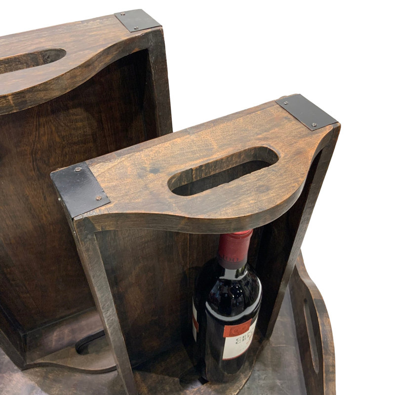 Alejadro Solid Wood Tray - Set of 3