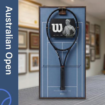 Australian Open Tennis Racket Display Frame