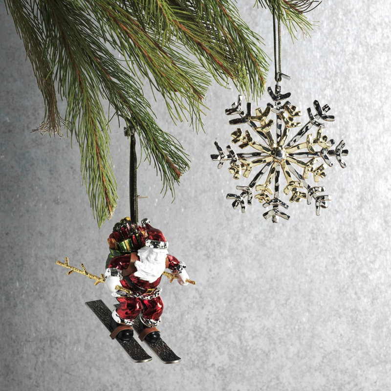 5'' Handmade Metal Christmas Hanging Figurine Ornament