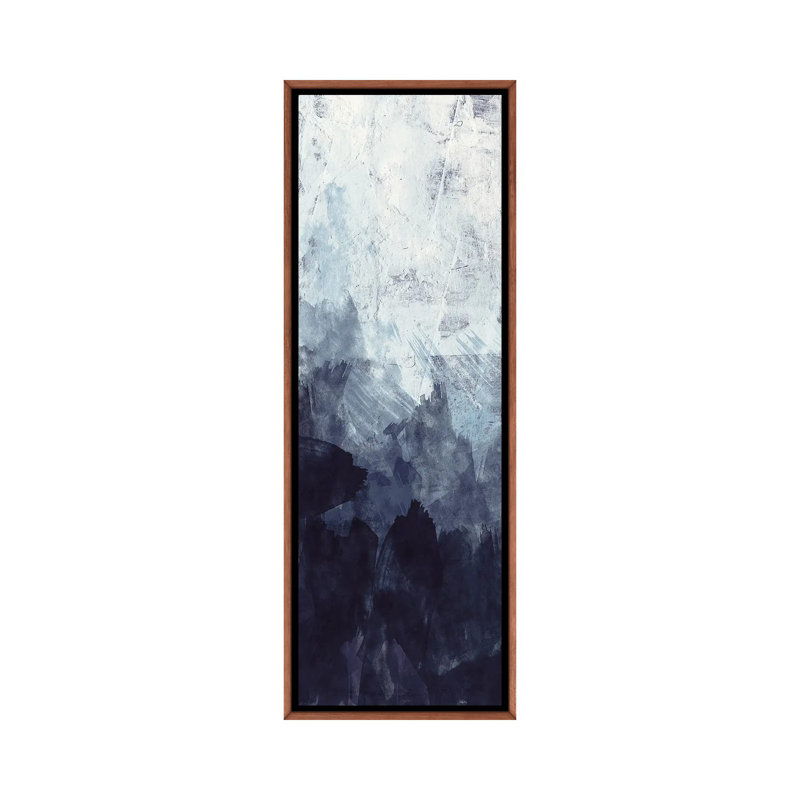 Blue Flow II by Alicia Vidal - Panoramic Painting on Canvas