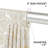Elegant Swag Valance with Tassels, White Jacquard Waterfall Valance, 39" Window Treatment 1 Panel-799432673