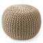  Repose-pieds Casafield, repose-pieds rembourré en tricot de coton noir-1321536181-1328660998