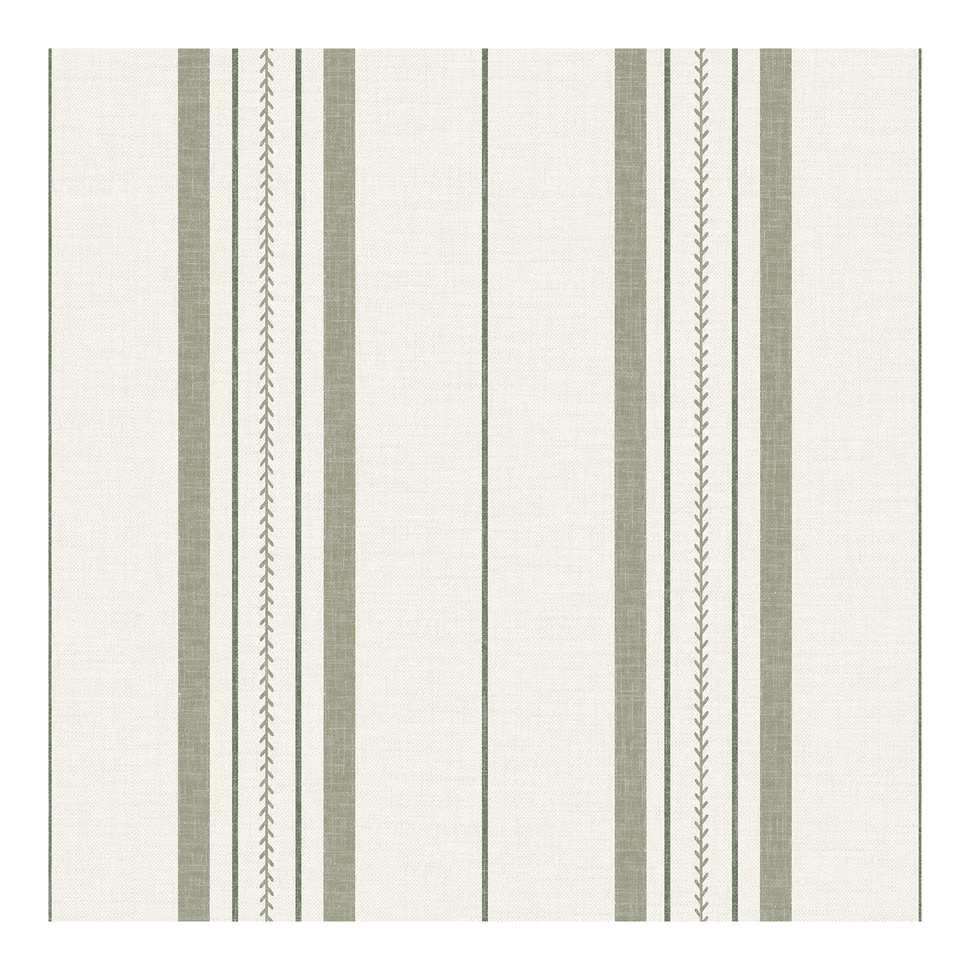 Townhouse Stripe Ivy Peel and Stick Wallpaper, Green