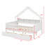 Lits plateforme Woodhouse avec DEL, tablettes de rangement, tiroirs et garde-corps-366548719
