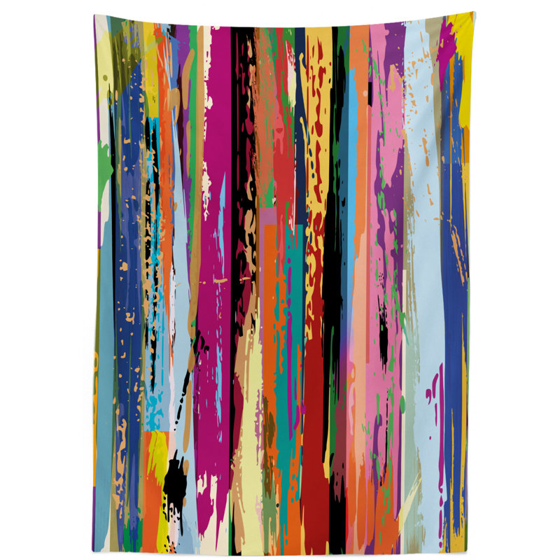 Abstract Tablecloth, 70" L x 52" W