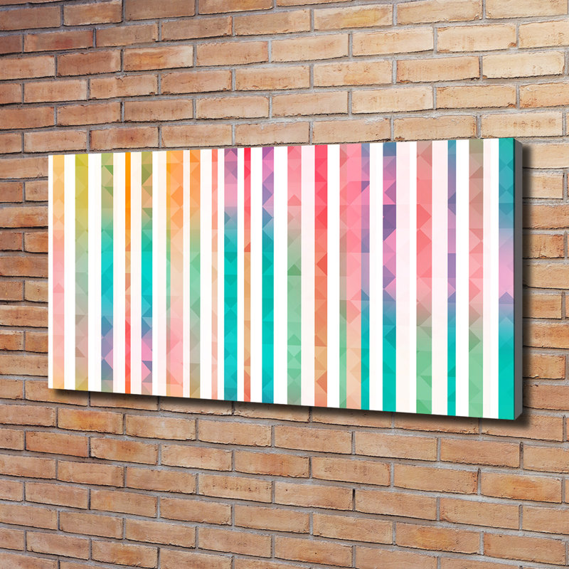 Rainbow Stripes - Wrapped Canvas Print