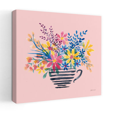Fun Florals I, art floral contemporain