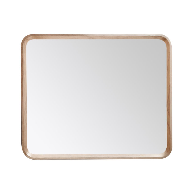 Vela Mirror, 35.5" x 23.5", Whitewash Oak
