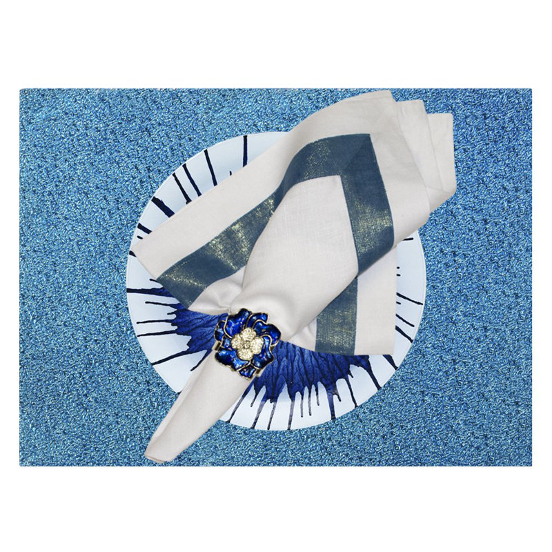 Sparkle Glass Placemat, Blue