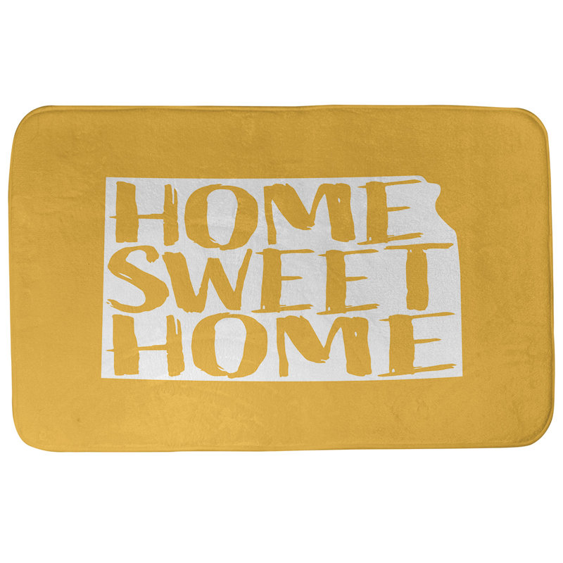 Tapis pour salle de bain kansas doux, l 17 po x L 21 po, Jaune