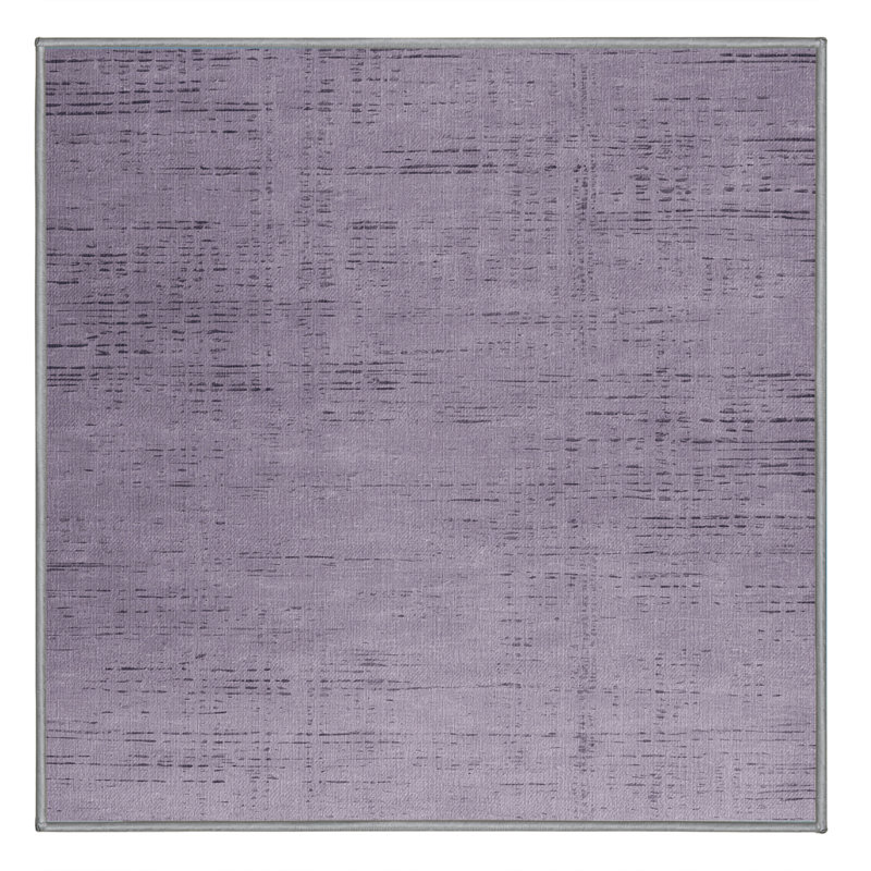Tapis rose lavable à la machine, Carré 3 pi