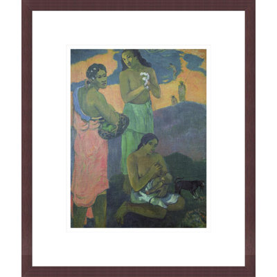 «Maternity or Three Women on the Seashore» par Paul Gauguin - Impression sur toile encadrée