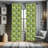 Sage Panel Curtain, Fresh Nature Theme Wildflowers Leaves Bloom Foliage Nostalgia Vintage Abstract, Lightweight Window Treatment Living Room Bedroom Decor, Green Black White Semi-Sheer Rod pocket Curtain Panels-45075376