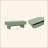 Ella 47" Modern Coffee Table with 2 Drawers in Sage Green-1135852402