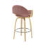 Swivel Upholstered Counter Stool-114210801-114210802
