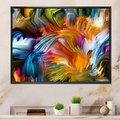 «Life Of Liquid Color Iv», reproduction sur toile flottante