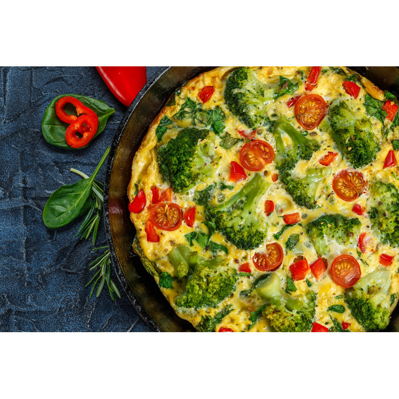 Frittata with Broccoli - Photographie sur toile tendue, H 24 po x l 36 po