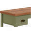 Bureau 53 po, aucun assemblage requis, vert sauge et finition bois fruitier