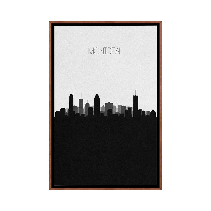 Montreal, Canada City Skyline by Ayse Deniz Akerman - Print on Canvas
