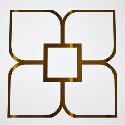 Panneaux de plafond décoratifs en acrylique extra large l 39 po x H 39 po x T 1/8 po, miroir en bronze Olivia