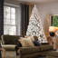 Arbre de Noël artificiel blanc avec support pliable-1953206701