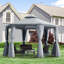 Abri de jardin avec abri de jardin en treillis de 13 pi Outsunny-88418617