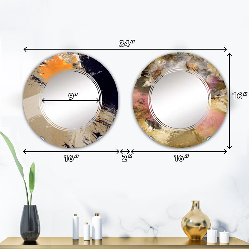 Ensemble de 2 miroirs sans cadre