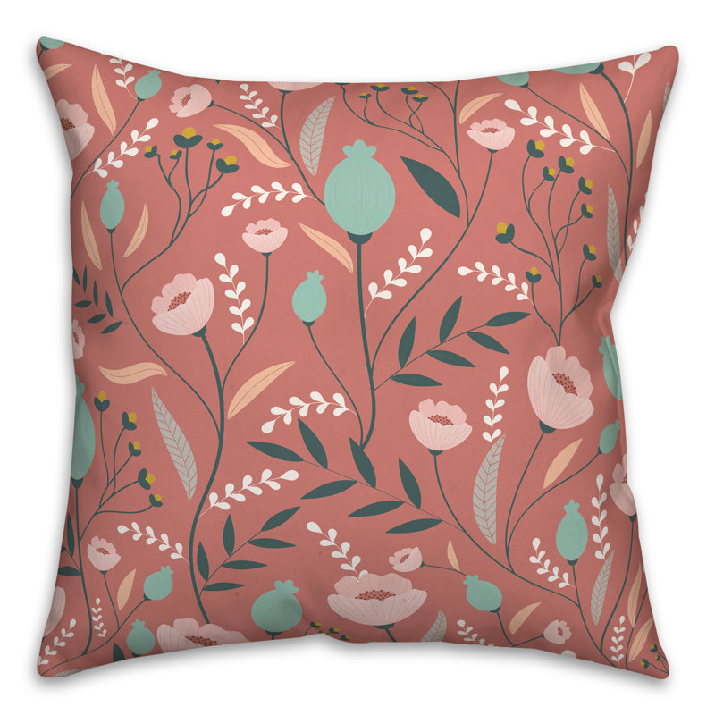 Floral Throw Pillow