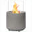 Tabletop Fireplace, Mini Concrete Ethanol Fire Bowl with Lid | Light Gray-1078379840