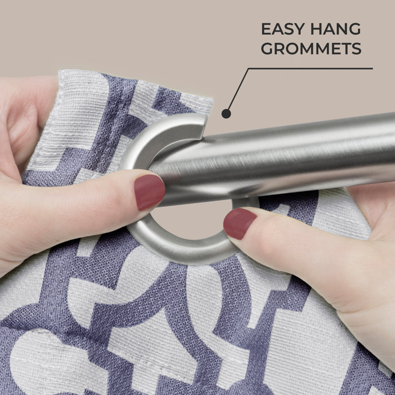 Pete Room Darkening Curtain Single Panel, 40"x84", Blue