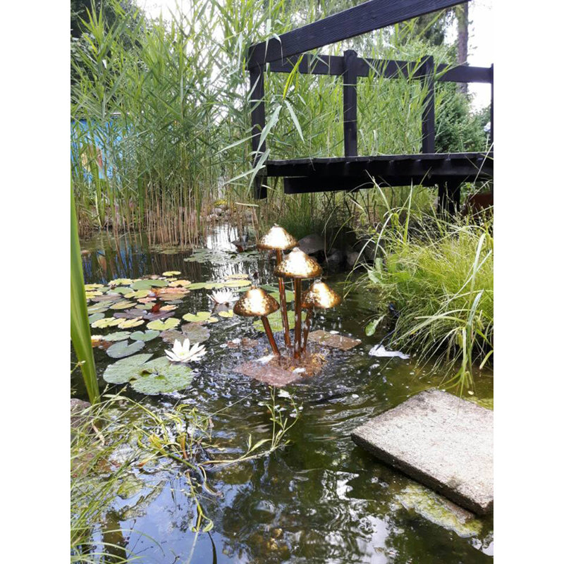 Outdoor Metal Sculptural Fountain