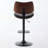 Ben2od Bar Stools Mid Century Modern Adjustable Counter Height Leather Upholstered 360°Swivel Bar Chairs For Kitchen Island/Dining Room/Cafe,Set Of 2-2034772559