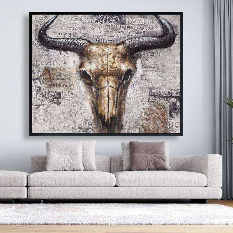 «Bull Skull With Typographie» sur