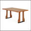 Table de salle à manger rectangulaire compacte 63 pouces, finition naturelle, robuste et élégante pour les espaces de vie modernes-168237570