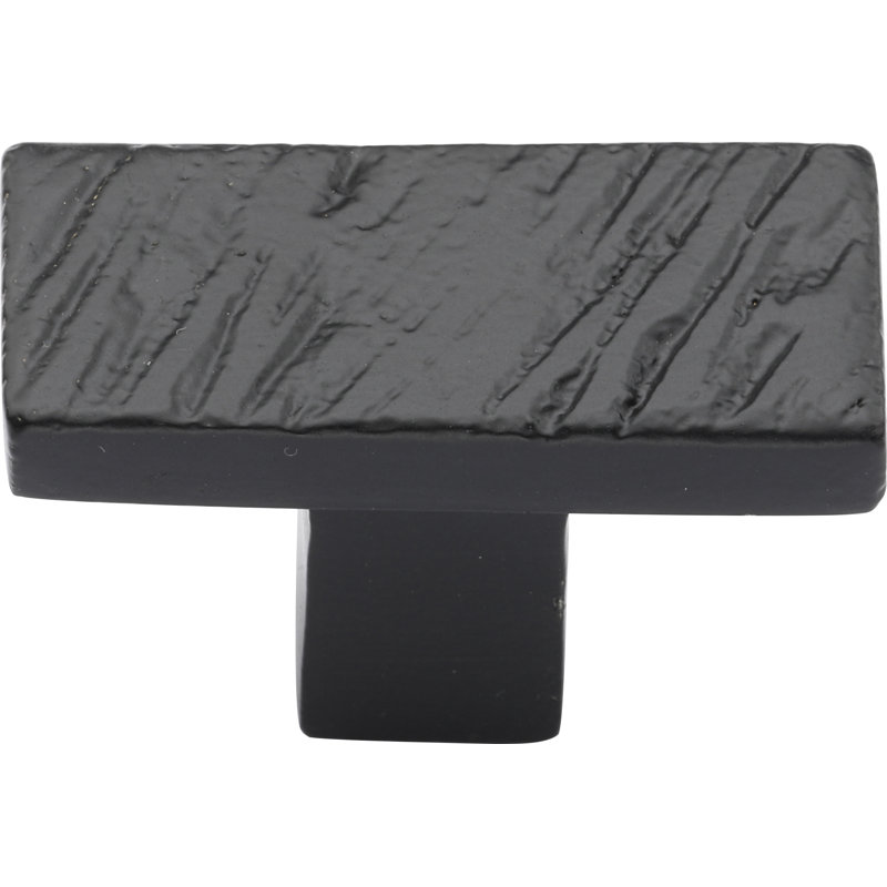 Textured Cabinet Knob, Matte Black