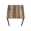 3 Table : Modern Design With Brown Laminate And Black Metal Elements Stylish 3Pcs Coffee Integration